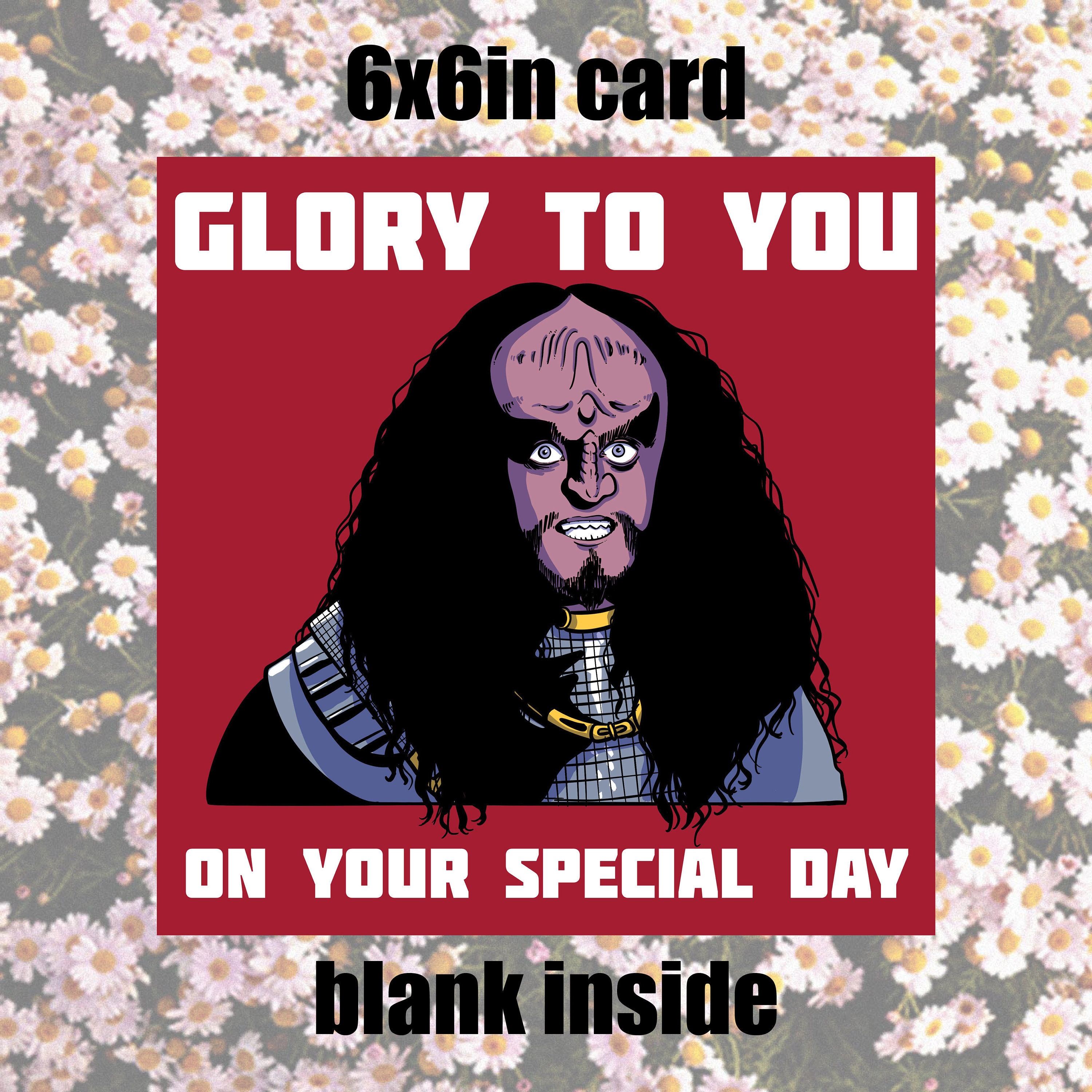Gowron / Star Trek Birthday Card | Etsy