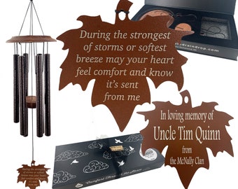 Memorial Gifts Wind Chimes for Those Enduring the Strongest of Storms Copper Best Seller Sympathy WindChime Gift After Loss