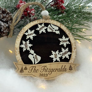 Gift for Mom Daughter in Law Ornament Gifts Family Engraved Gifts Honoring the Memory of Several Family Members at Christmas