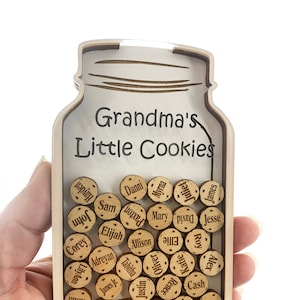 Mother's Day Gift Grandma Nini Nana Gifts Personalized Grandchild Memaw Nana Gammy Nanny Gigi Grandmothers GMa little Cookies with Names