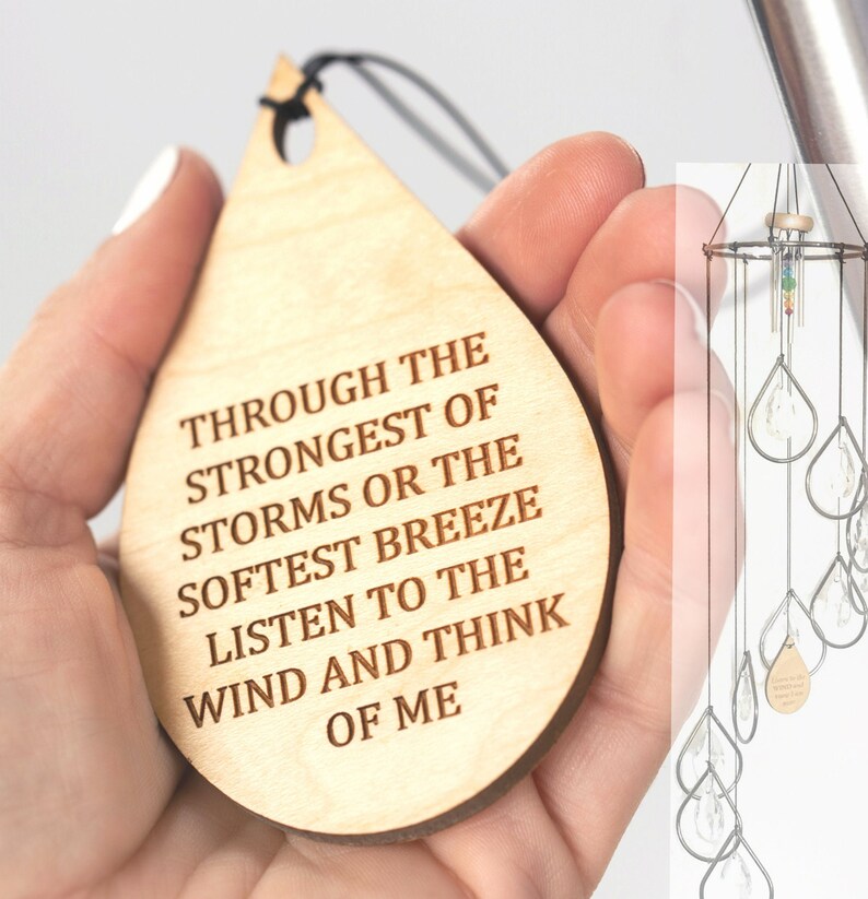 Memorial Chandelier Wind Chime Sun Catcher Gift for Mom or Etsy