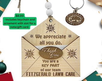 Conjunto de obsequios navideños para empleados / Portatarjetas de regalo / Agregue el logotipo de la empresa Regalos corporativos de agradecimiento navideño Regalo de agradecimiento personalizado para empleados