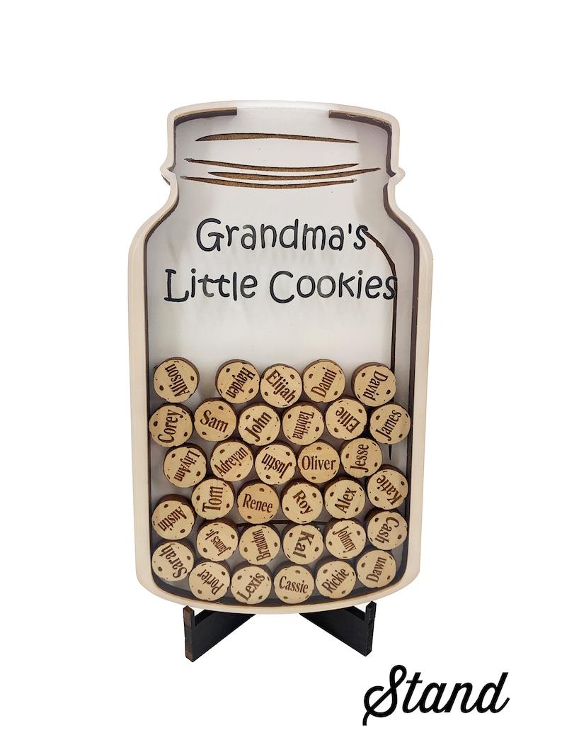 Birthday Gift Grandma Nini Nana Gifts Personalized Grandchild Memaw Nana Gammy Nanny Gigi Grandmothers GMa little Cookies with Names image 8