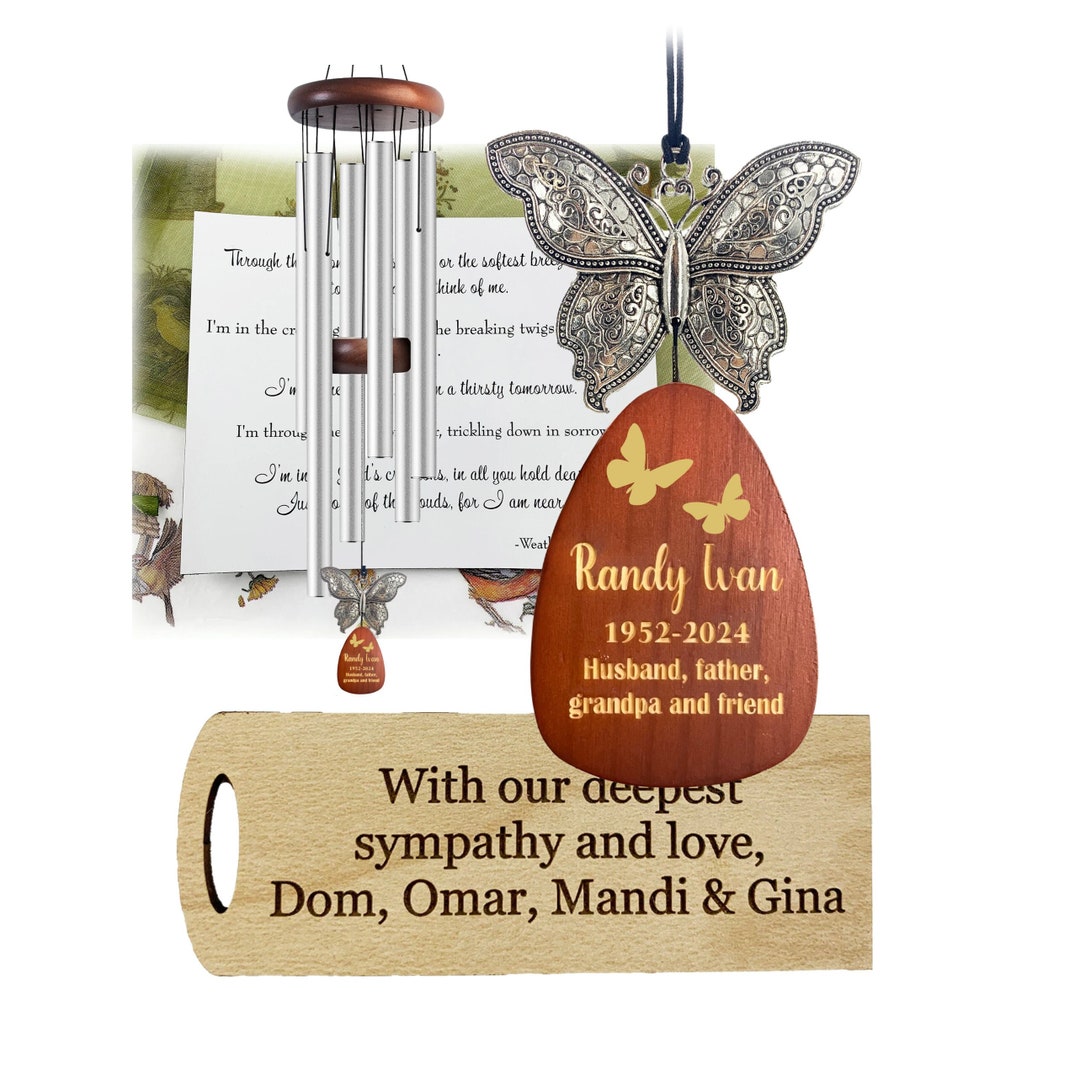 Through the Strongest of Storms Butterfly Wind Chime