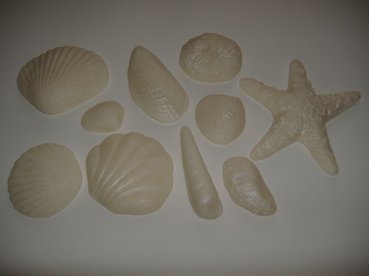 Sea Shells assorted Fondant Shells for Cakes and Cupcakes Etsy