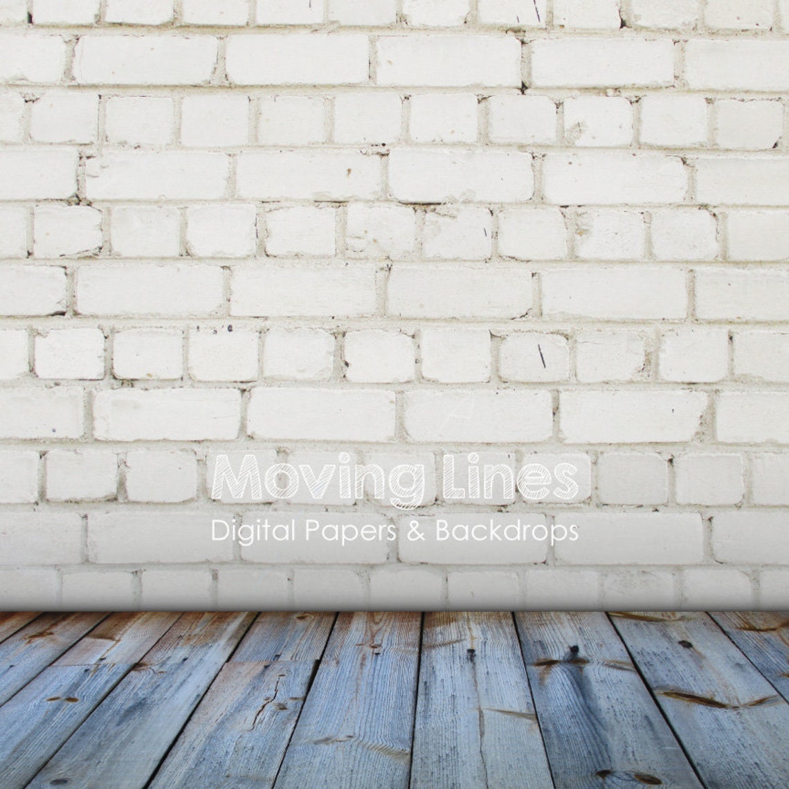 Digital Photo Props White Brick Wall Photography Backdrop Etsy