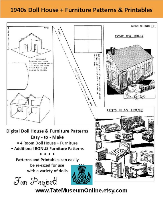 Dollhouse Furniture Printable Paper Craft