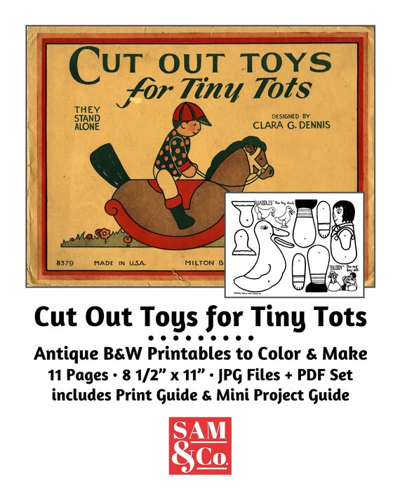Dollhouse Making Kits & How To Cut Vintage Paper Toys_Fairy Tales Print SVG Set_Easy to Make ...