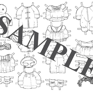 Paper Doll _ Cabbage Patch Baby Doll _ Digital Download + BONUS How-To-Anleitung _ Malbuch Vorlage _ PDF
