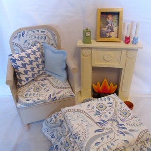 18" Doll Furniture PATTERN _ Fire Place & Accessories _ Easy to Make! + BONUS Guide _ Digital Download _ PDF Pattern image 3