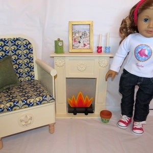 18" Doll Furniture PATTERN _ Fire Place & Accessories _ Easy to Make! + BONUS Guide _ Digital Download _ PDF Pattern image 4