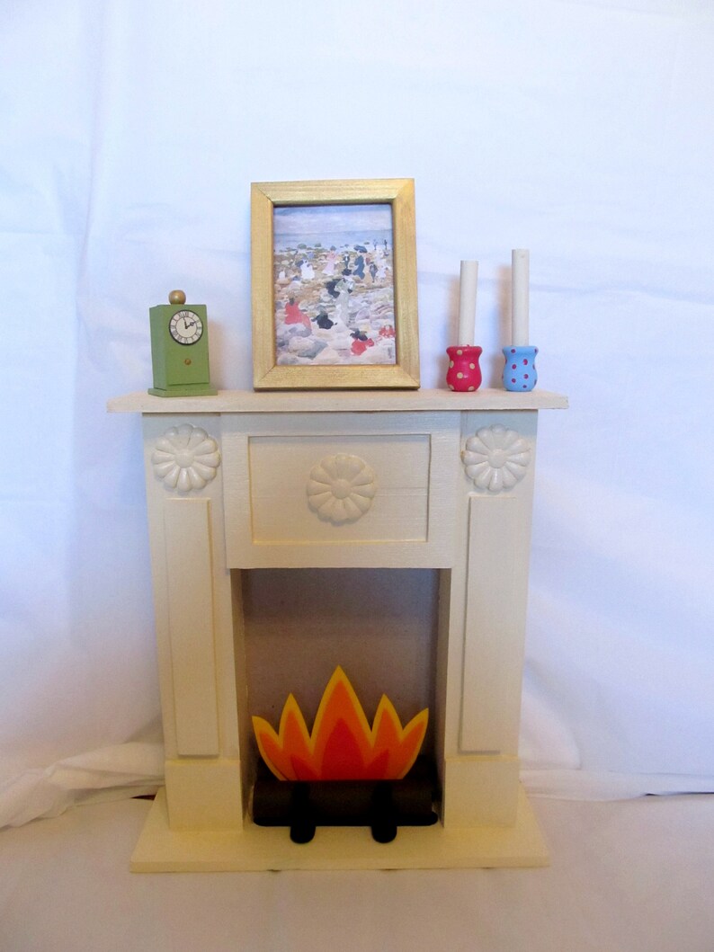 18" Doll Furniture PATTERN _ Fire Place & Accessories _ Easy to Make! + BONUS Guide _ Digital Download _ PDF Pattern image 2