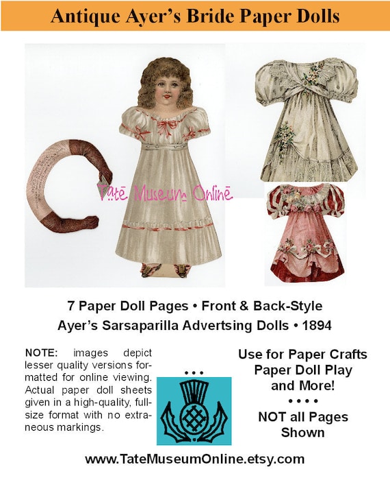 vintage paper dolls value