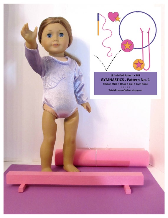 18 Doll Pattern _ GYMNASTICS Play Set Patterns 1 & 2 _ Beam, Mat, Rhythmic  Accessories More_ EASY _ Digital Download _ PDF Pattern 