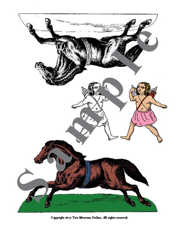 horse paper dolls