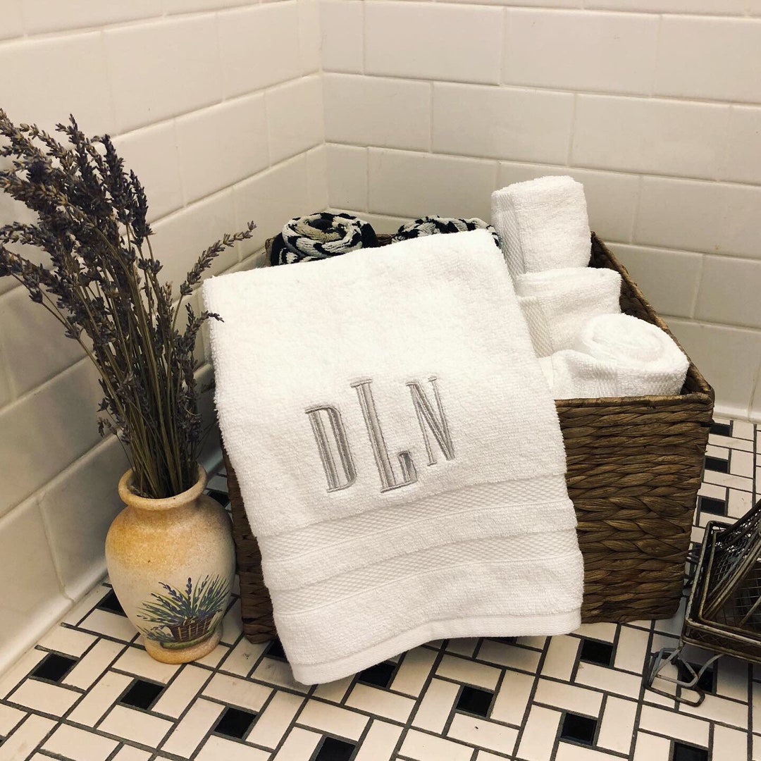 Monogrammed Plush Luxury Hand Towels