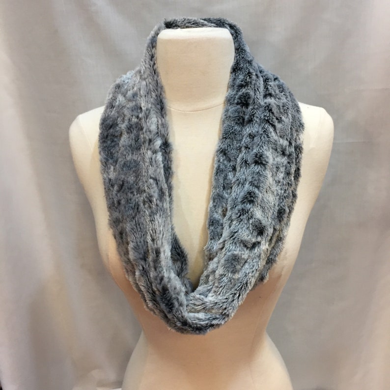 Faux Fur Infinity Scarf Swirl Soft Scarves Free Shipping Etsy