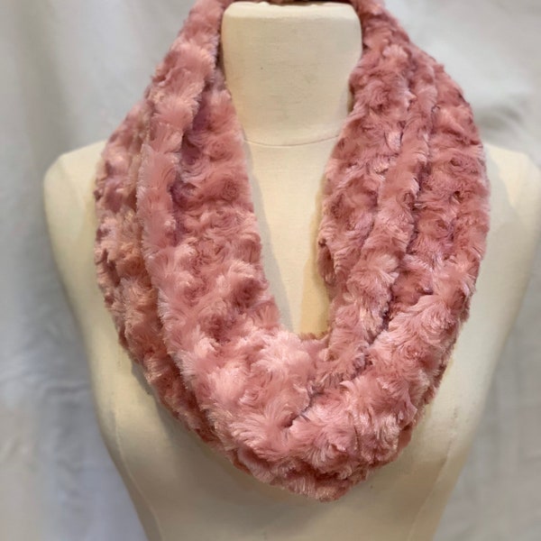 Faux Fur Infinity Scarf | Swirl Soft Scarves | Free Shipping | Many Colors Available