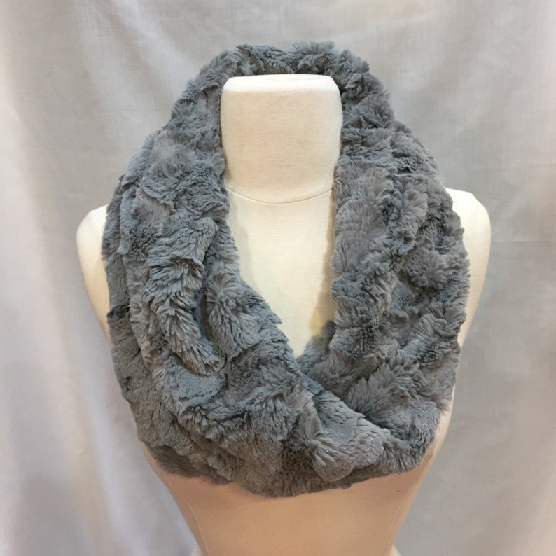 Faux Fur Infinity Scarf Swirl Soft Scarves Free Shipping Etsy