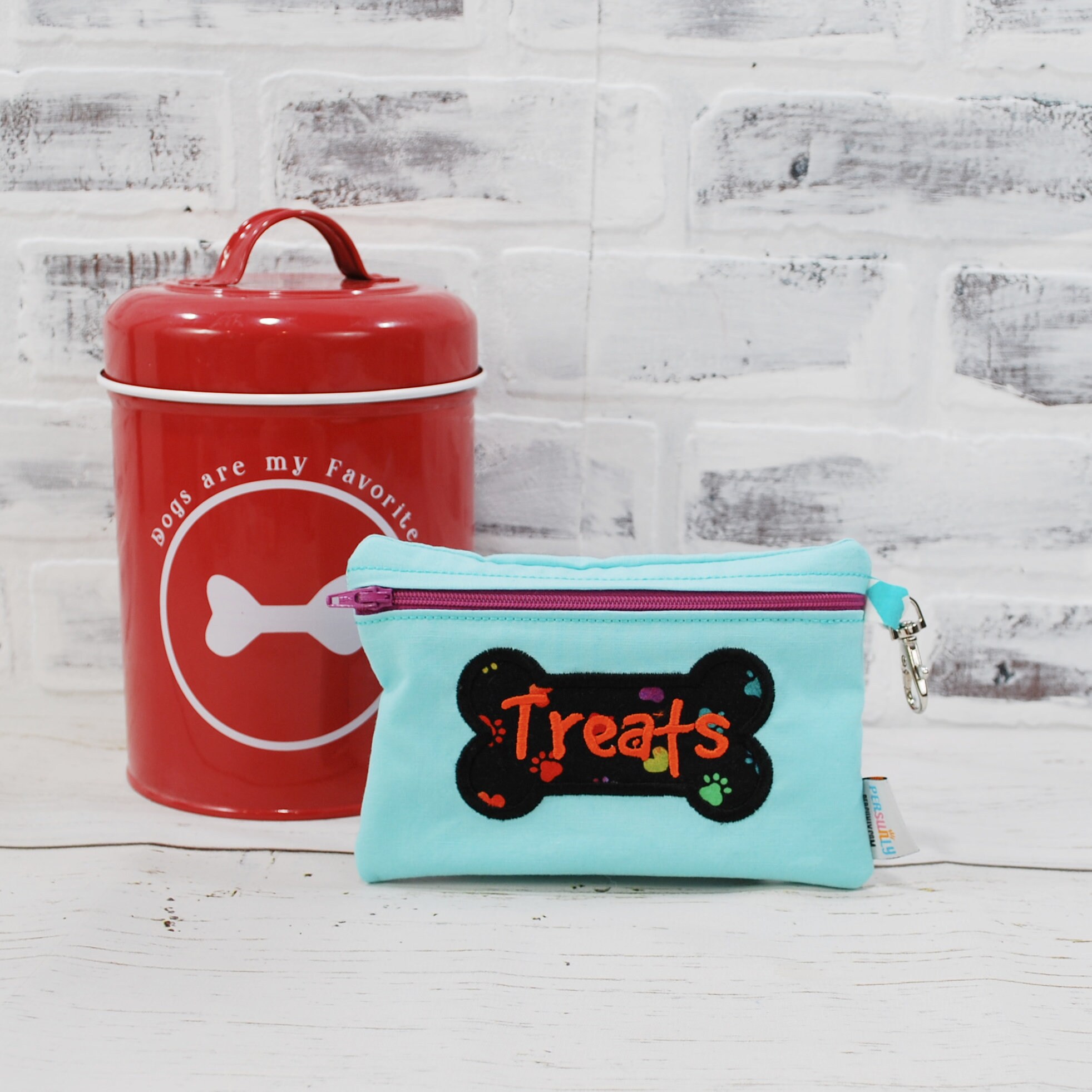 Personalized Clip on Treat bag for dogs//Dog treat Holder//Dog Etsy