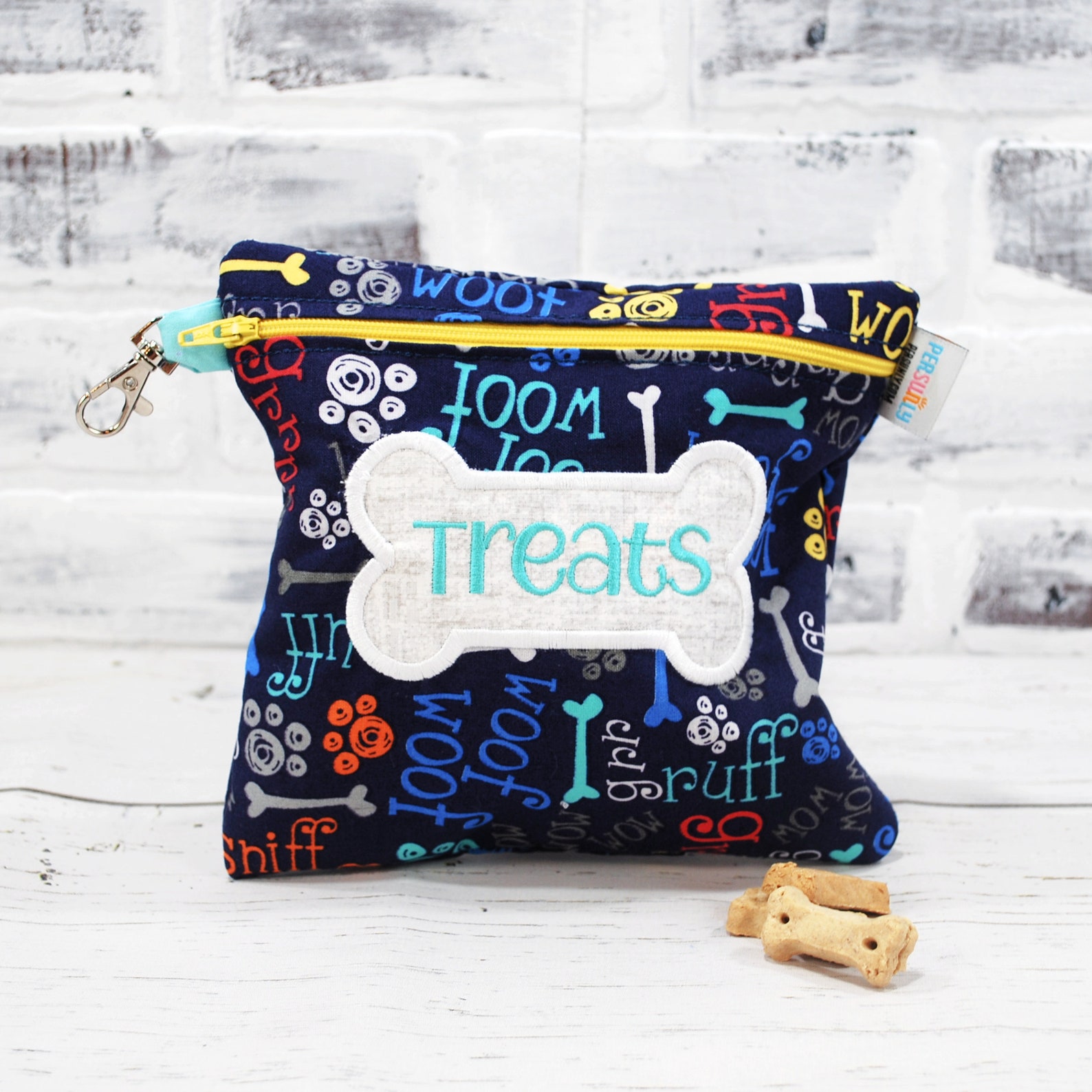 Personalized Clip on Treat bag for dogs//Dog treat Holder//Dog Etsy
