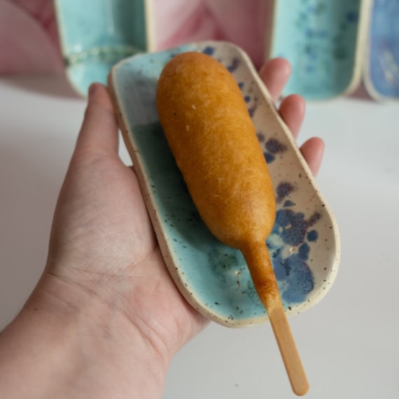 Handheld Corn Dog Snack Tray | Single Serve Charceuterie Plate