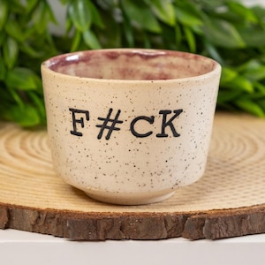 Censored F#CK Ceramic Cup: Snarky Humor Pot