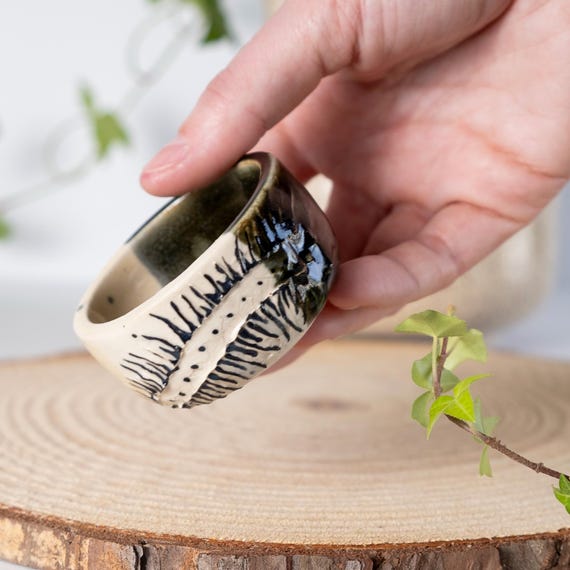 Would You Still Love Me if I Was a Worm? - Carved House Centipede Shot Glass Ramekin Creepy Crawly - Small Silhouette