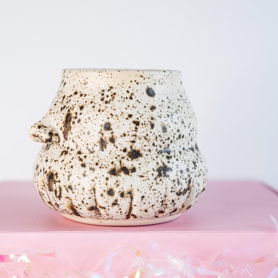 Whimsical Mushroom Shot Glass: Cottagecore Ceramic Pottery