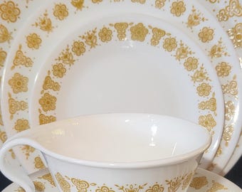 Butterfly Gold Vintage Corelle by the Piece - Corning USA