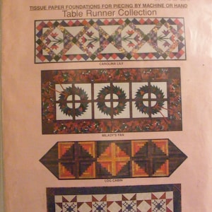 Uncut Quilt Table Runner Pattern: McCall's Big Block Collection