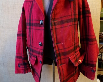 Very Heavy Wool Vintage Hunting Jacket by Ideal Size 38