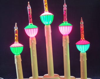 5 Bubble Light Set Vintage Candelabra