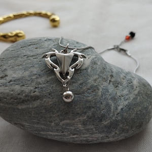 Queen Rhaenyra Inspired Syrax and Caraxes Stainless Steel Necklace