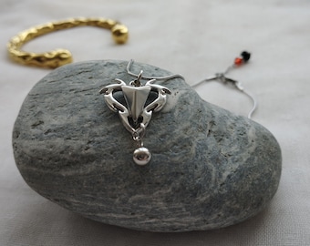 Queen Rhaenyra Inspired Syrax and Caraxes Stainless Steel Necklace