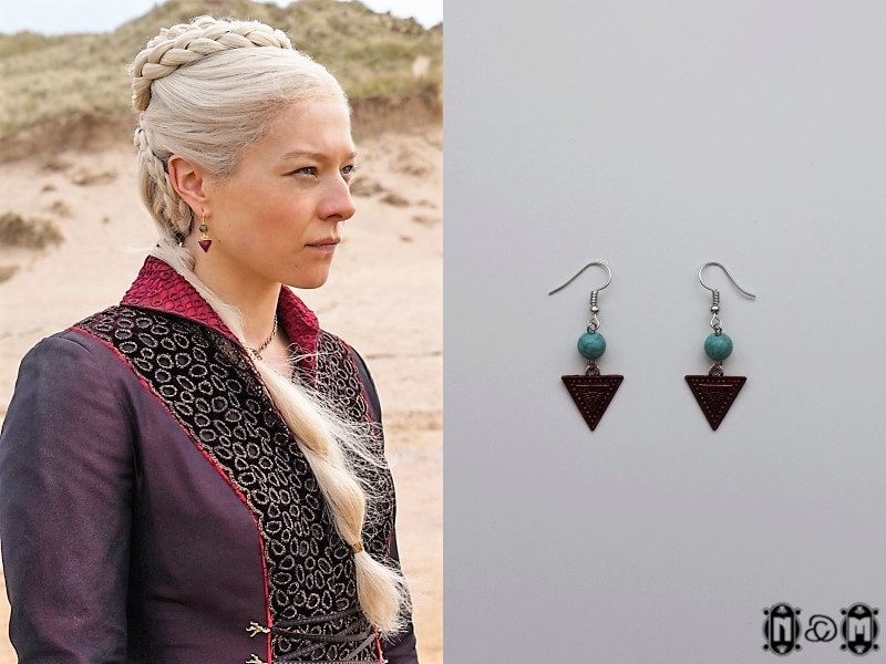 Rhaenyra Targaryen Inspired Earrings Etsy Canada