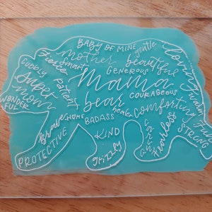 Tarjeta personalizable del Día de las Madres de Acrílico