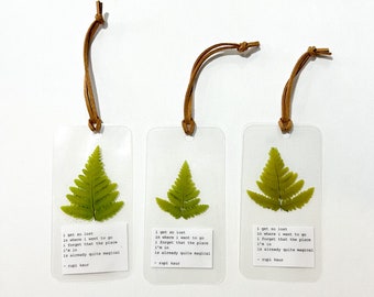 Alaska Fern Pressed Bookmark