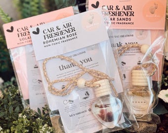 Luxury Hanging Car Diffuser | Long Lasting Air Freshener | Non-Toxic Fragrance | Boho  | Gift for Her | Car Accessories|  Birthday Gift