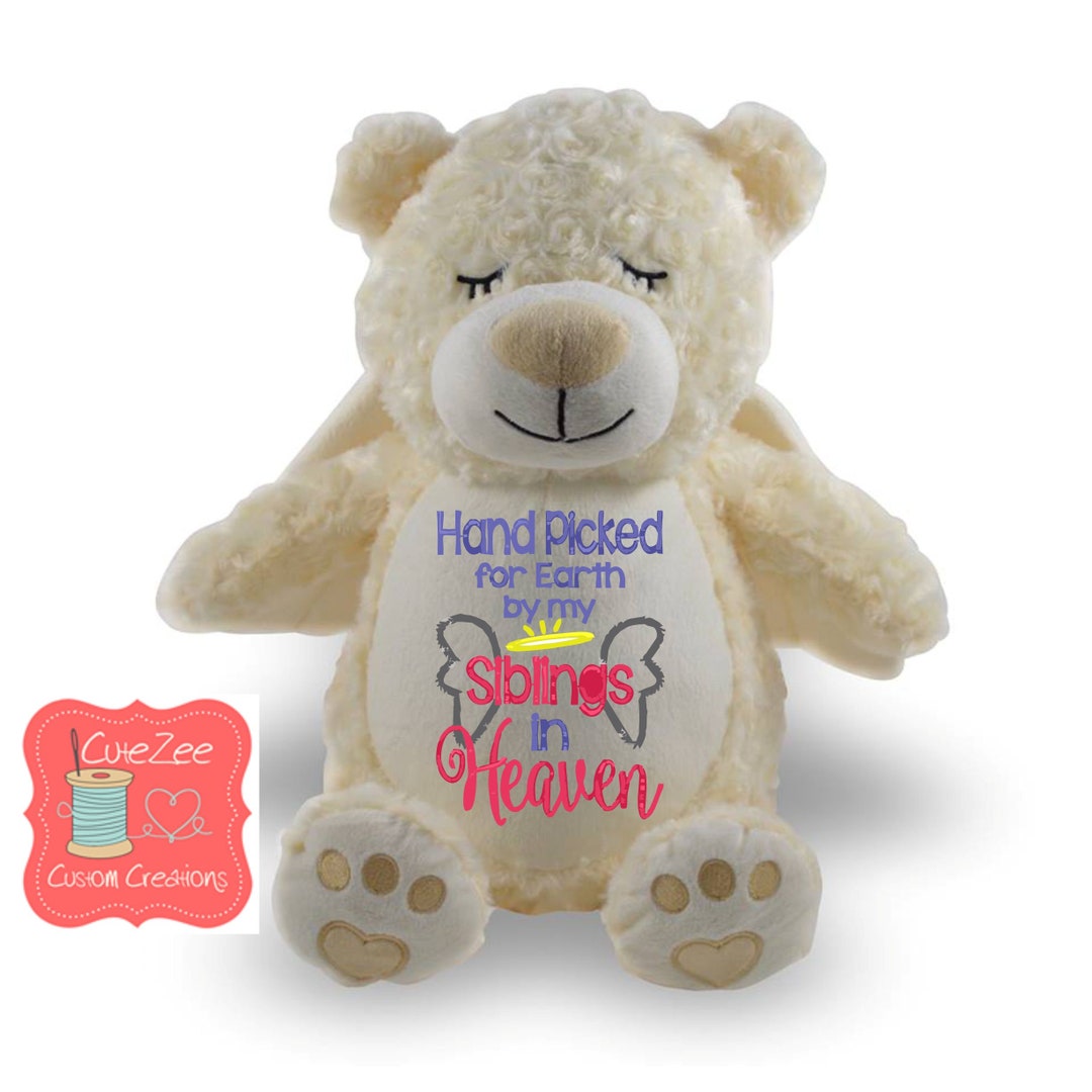 Puppet Cancer Angel Personalized Angel Bear Stuffed Animal, Personalized Gift , Pancreatic ...