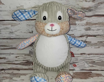 Peluche lapin personnalisée, peluche stat naissance bébé, cadeau personnalisé pour bébé, souvenir brodé, faire-part nouveau-né, baby shower