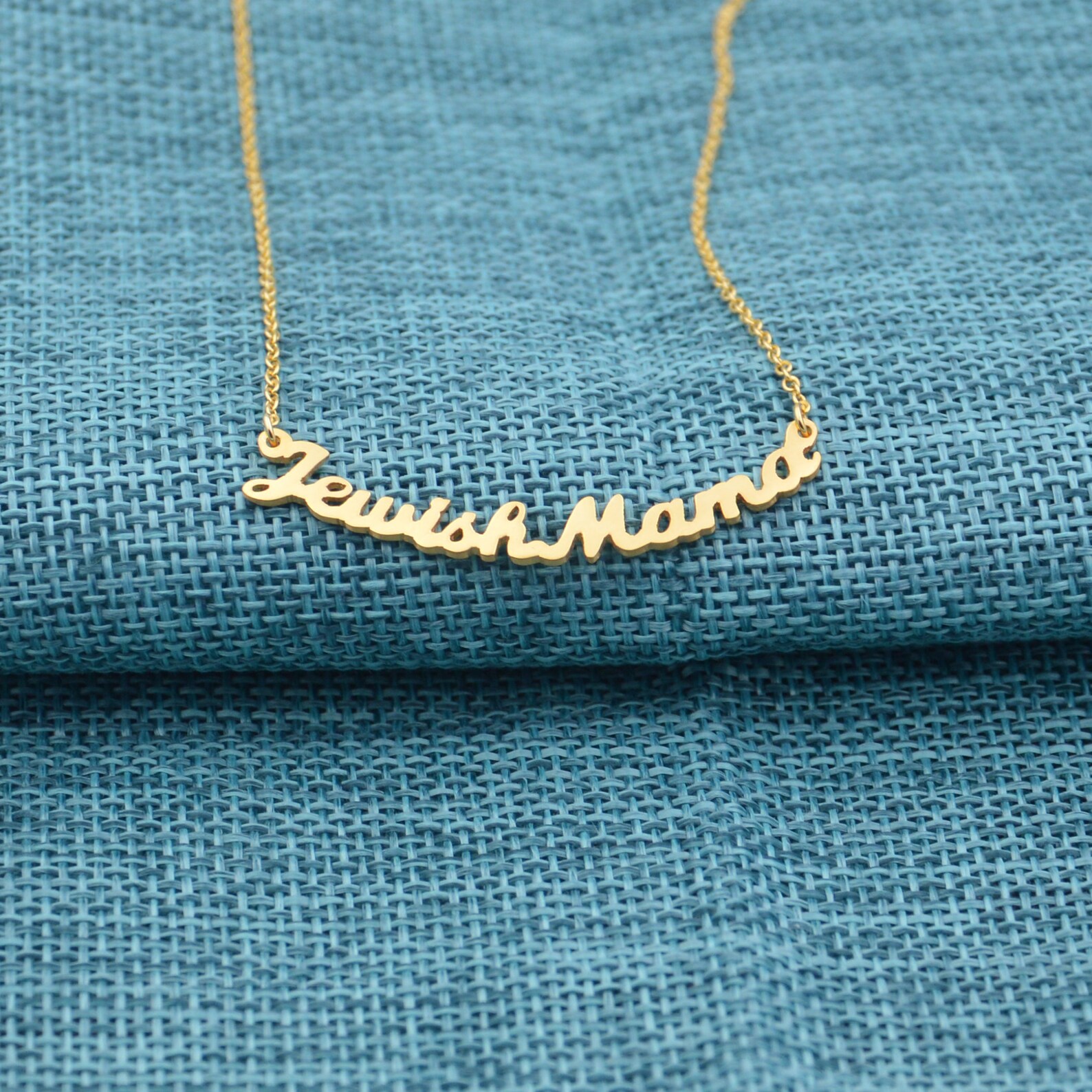 Word necklaceGold Sentence necklacePersonalized letter Etsy