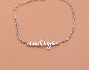 Personalized Name Bracelet: Stainless Steel, Custom Initial Jewelry