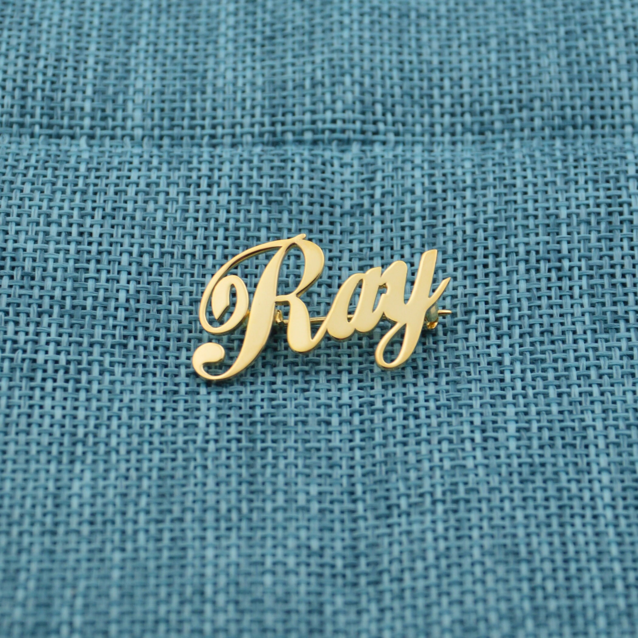 Name pinGold Name broochPersonalized Wedding giftscustom Etsy