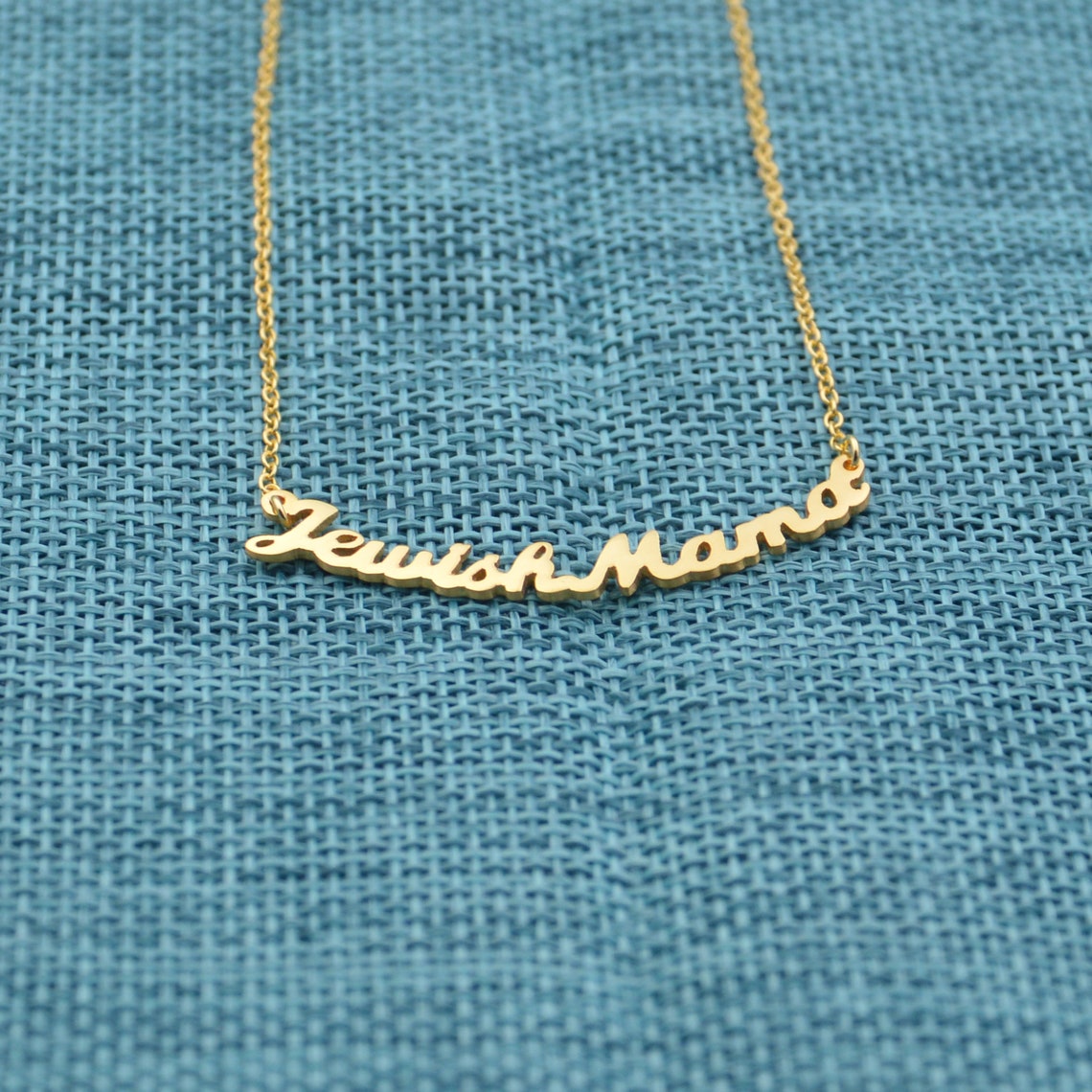 Word necklaceGold Sentence necklacePersonalized letter Etsy