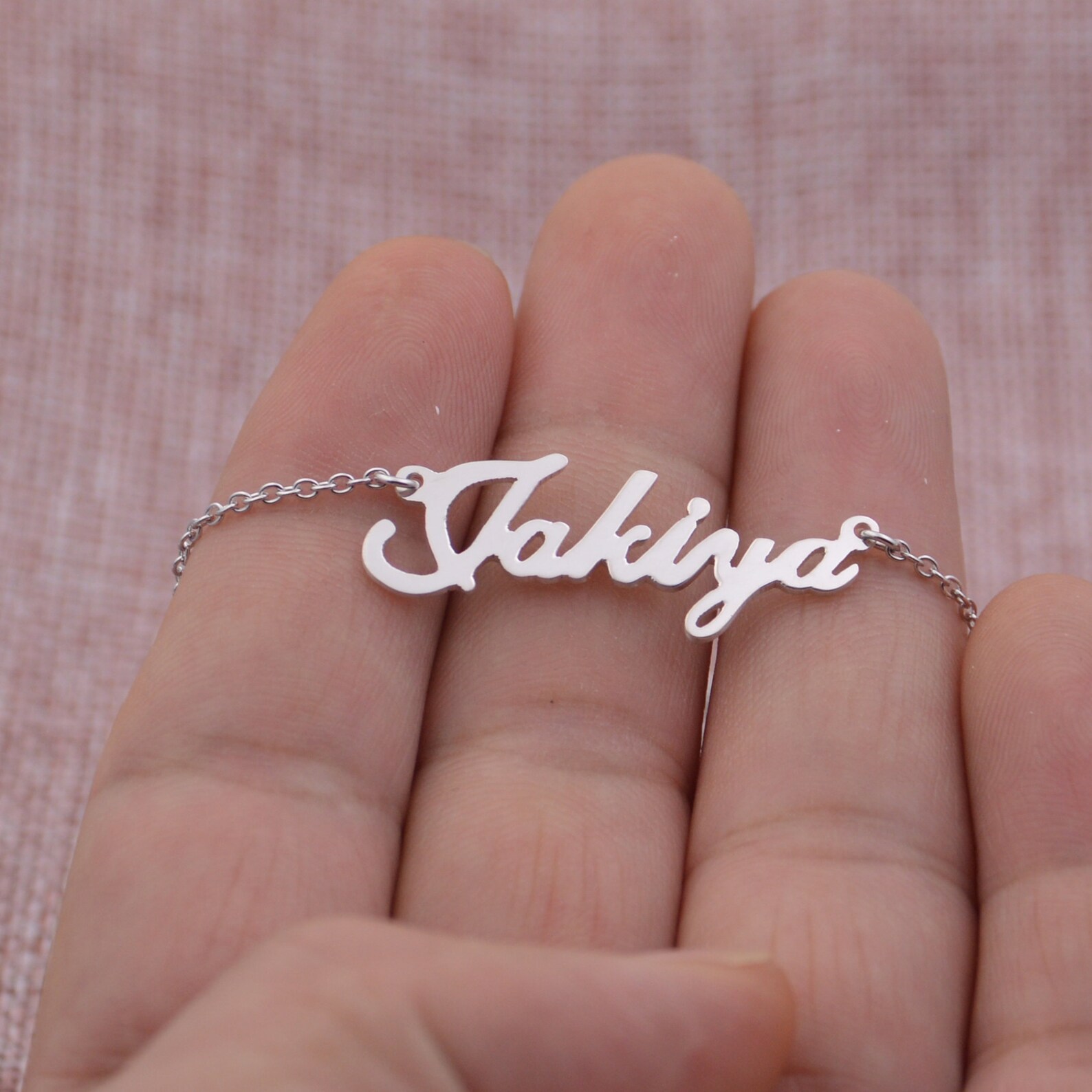 Silver babygirl necklace Clearance