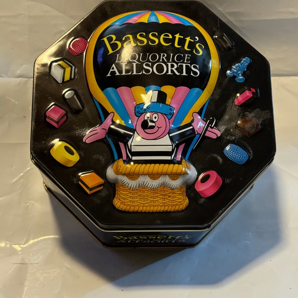 Bassett's Liquorice Allsorts - Empty - Tin Vintage