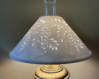 Cut and Pierced Wisteria Chimney Top (or Clip Top) Lampshade