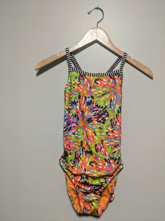 Vintage 90s Abstract One Piece/Swimsuit/90s swimw… - image 6