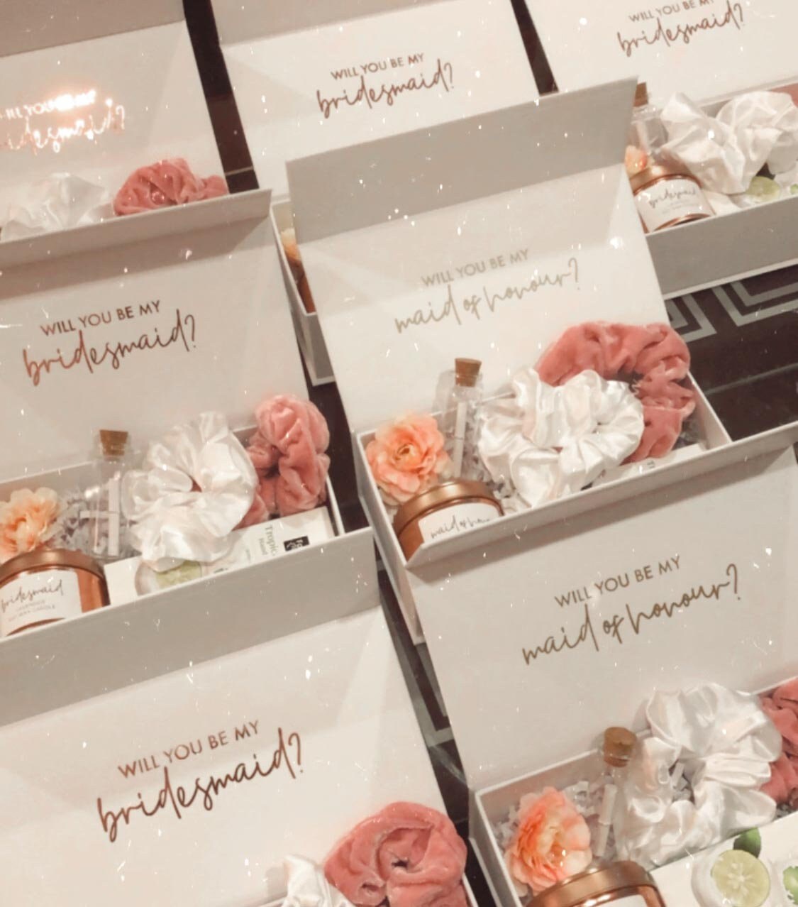 Filled/empty Bridesmaid Proposal Box Personalised Bridesmaid Etsy UK